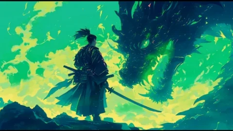 Samurai Vs Dragon Live Wallpaper - Free Live Wallpaper