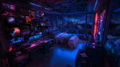 SpaceCraft Room Live Wallpaper - Free Live Wallpaper