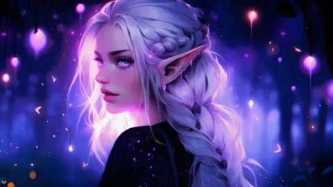 Elf Girl in Enchanted Forest Live Wallpaper - Free Live Wallpaper
