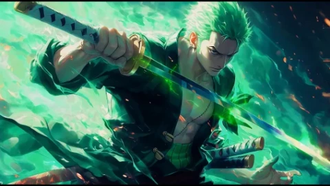One Piece - Roronoa Zoro Energy Live Wallpaper - Free Live Wallpaper