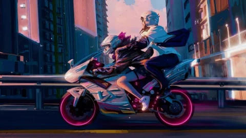 Biker Couple Live Wallpaper - Free Live Wallpaper