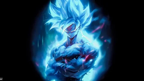 Goku Blue Glow - Live Wallpaper - Free Live Wallpaper