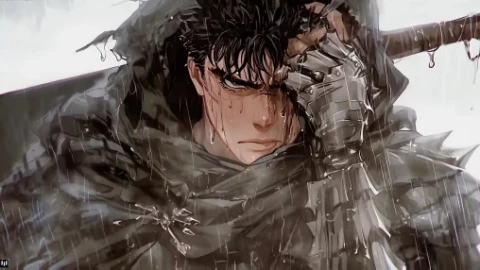 Berserk: Guts in Rain - Live Wallpaper - Free Live Wallpaper