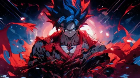 Goku Epic Red Live Wallpaper - Free Live Wallpaper