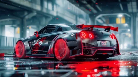 Blaze GTR: Black & Red Live Wallpaper - Free Live Wallpaper