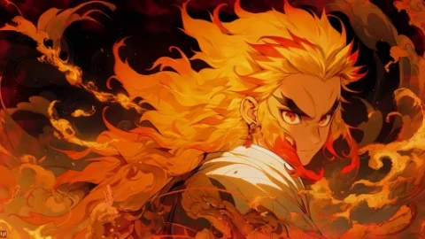 Kyojuro Rengoku - Fire Live Wallpaper - Free Live Wallpaper
