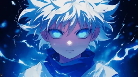 HxH Killua - Dark Blue Live Wallpaper - Free Live Wallpaper