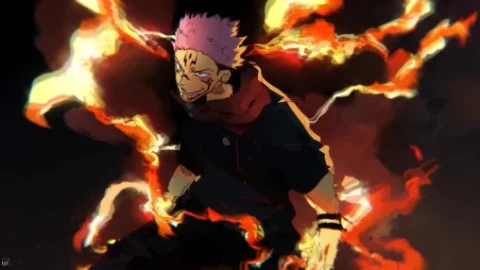 Sukuna - Jujutsu Kaisen in Flame Live Wallpaper - Free Live Wallpaper