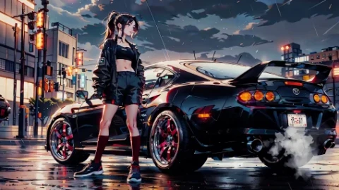 Black Toyota Supra Live Wallpaper - Free Live Wallpaper