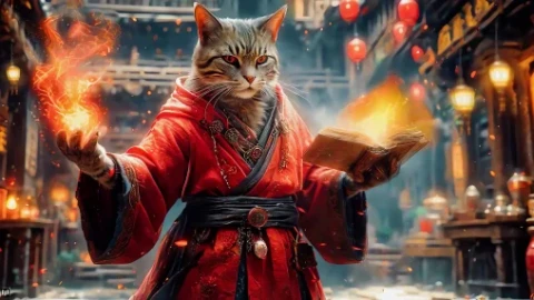 Wizzard Cat Live Wallpaper - Free Live Wallpaper