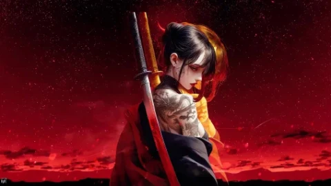 Katana Girl Live Wallpaper - Free Live Wallpaper