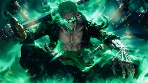 One Piece - Undead Roronoa Zoro Live Wallpaper - Free Live Wallpaper