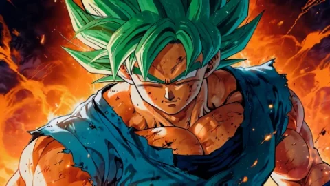 Goku Green Live Wallpaper - Free Live Wallpaper