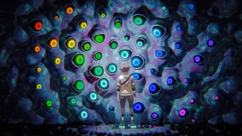 Hypnotic Eye Wall - RGB Live Wallpaper - Free Live Wallpaper