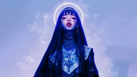 Nun Tattoo CGI Live Wallpaper - Free Live Wallpaper