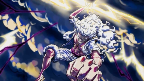 Luffy Gear 5 Lightning Bolt Live Wallpaper - Free Live Wallpaper