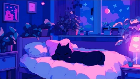 Lofi Cat Live Wallpaper - Free Live Wallpaper