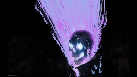 Ghost Rider Skull RGB Live Wallpaper - Free Live Wallpaper