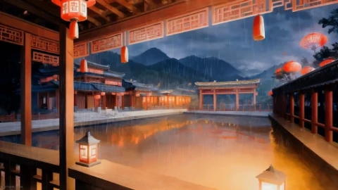 Rain in Japan - Dreamscape Live Wallpaper - Free Live Wallpaper