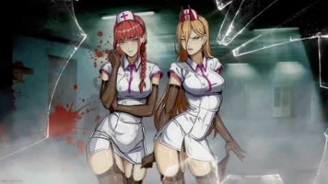 Makima & Power - Chainsaw Man Live Wallpaper - Free Live Wallpaper
