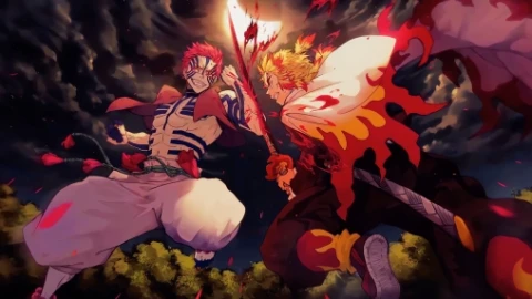 Rengoku Vs Akaza Live Wallpaper - Free Live Wallpaper