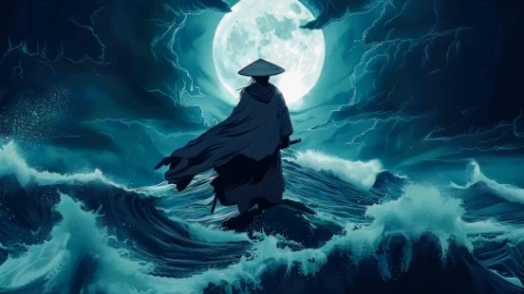 Moonlit Samurai Live Wallpaper - Free Live Wallpaper