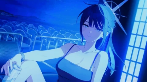 Blue Archive: Saori At Night Live Wallpaper - Free Live Wallpaper