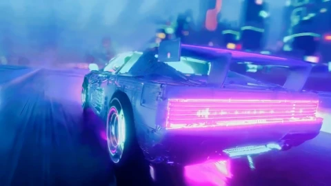 Synthwave Cyberpunk Car Live Wallpaper - Free Live Wallpaper