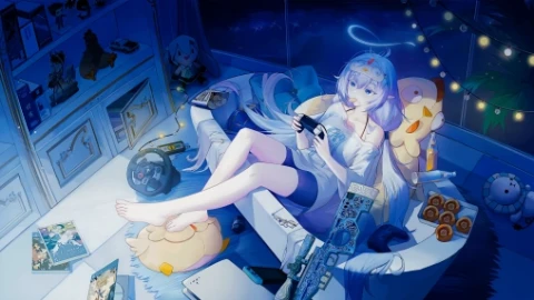 Elf Gamer Girl Live Wallpaper - Free Live Wallpaper