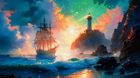 Rolling Home - Ship Live Wallpaper - Free Live Wallpaper