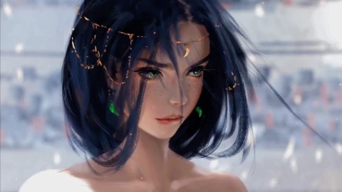 Black Haired Princess Live Wallpaper - Free Live Wallpaper