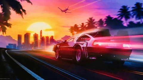 DeLorean Retro Car Live Wallpape - Free Live Wallpaper