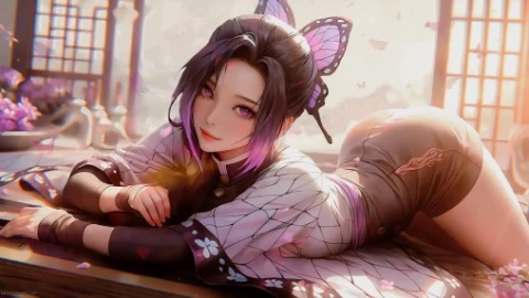 Cute Shinobu Kocho - Demon Slayer Live Wallpaper - Free Live Wallpaper