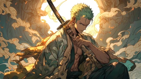 One Piece: Zoro Relaxing Live Wallpaper - Free Live Wallpaper