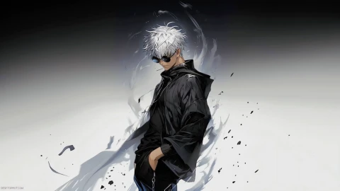 Jujutsu Kaisen : Satoru Gojo Grey Live Wallpaper - Free Live Wallpaper