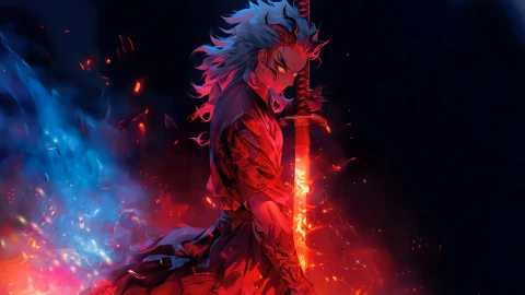 Flame Hashira Rengoku Live Wallpaper - Free Live Wallpaper