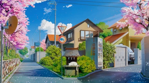 Spring Blossoms Lofi Live Wallpaper - Free Live Wallpaper