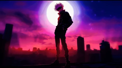 Jujutsu Kaisen: Gojo Night Time Live Wallpaper - Free Live Wallpaper