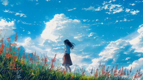 Field Of Grass Lofi Live Wallpaper - Free Live Wallpaper