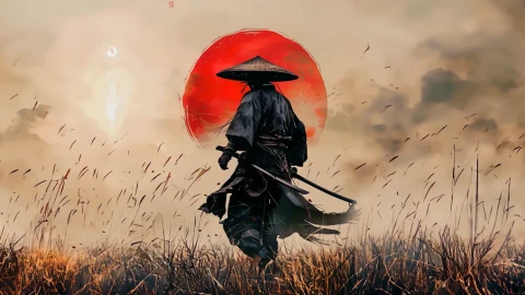 Samurai Sun Live Wallpaper - Free Live Wallpaper
