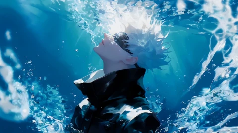 Gojo in Deep Water Live Wallpaper - Free Live Wallpaper