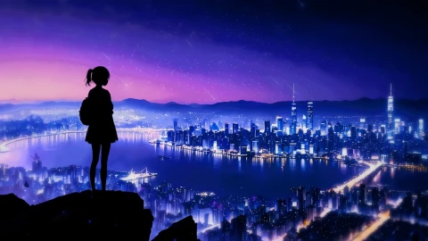 City of the Falling Stars Live Wallpaper - Free Live Wallpaper