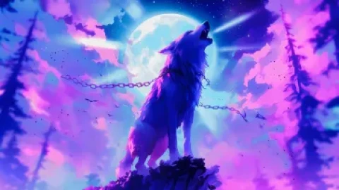 Howling Wolf Live Wallpaper - Free Live Wallpaper