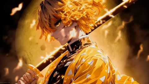 Zenitsu Agatsuma - Kimetsu no Yaiba Live Wallpaper - Free Live Wallpaper