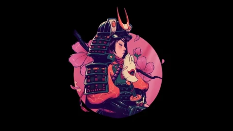 Cherry Samurai Live Wallpaper - Free Live Wallpaper