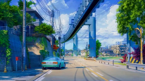 Japanese Summer Tram Live Wallpaper - Free Live Wallpaper