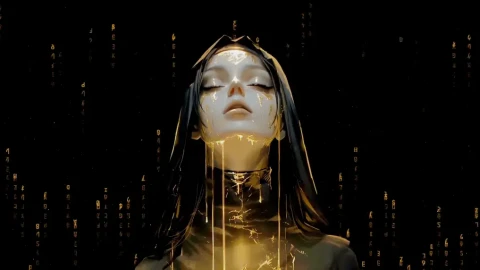 Dark Matrix Nun Live Wallpaper - Free Live Wallpaper
