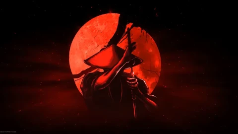 Cimson Moon Samurai Live Wallpaper - Free Live Wallpaper