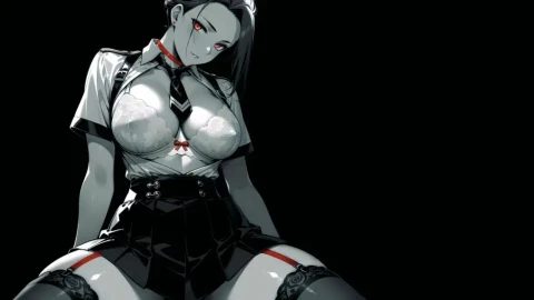 Girl Black Background - Live Wallpaper - Free Live Wallpaper