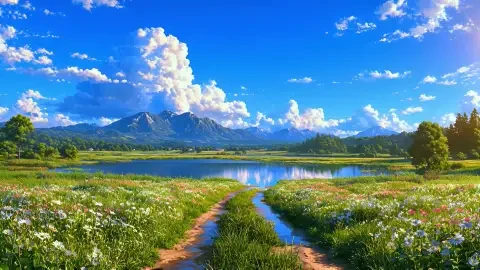 Summer Mountain Lake Live Wallpaper - Free Live Wallpaper